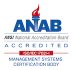 ANAB ACCREDITED ISO/IEC 17021 MANAGEMENT SYSTEMS CERTIFICATION BODY