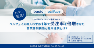 【bellFaceユーザー事例Vol.1】<br>ベルフェイス導入わずか1年で受注率を倍増させた営業体制構築と社内連携とは？